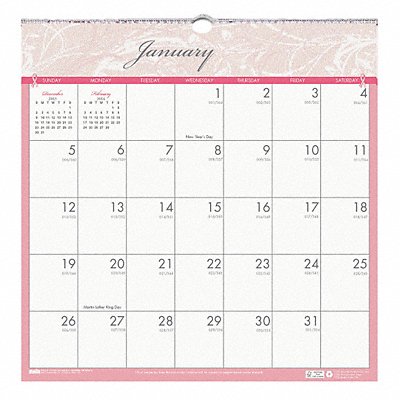 Wall Calendar 12x12 In Breast Cancer