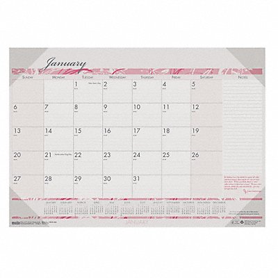 Desk Calendar 18-1/2x13 In Breast Cancer