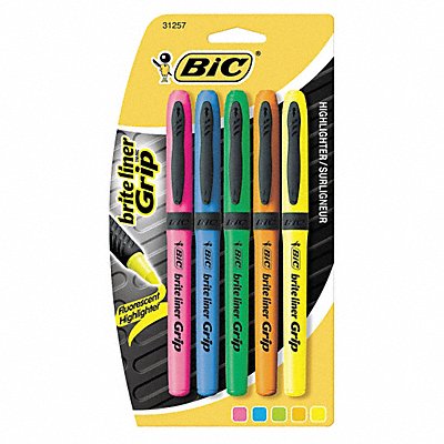 Highlighter Set Flourescent Rubber PK5