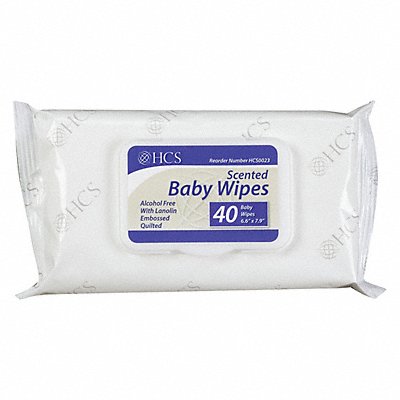 Baby Wipes 6-5/8 x 7-7/8 Scented PK12