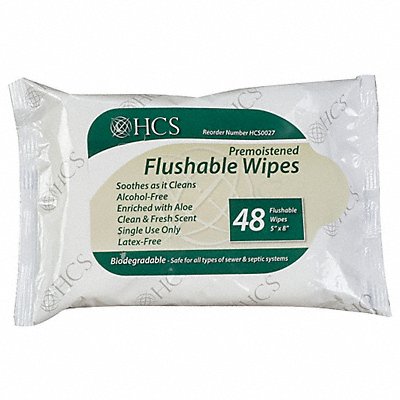 Flushable Wipes 9 x 13 Scented PK24