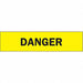 Barricade Tape Danger Black/Yellow 3inW