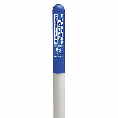 Utility Dome Marker 66 in H Blue/White