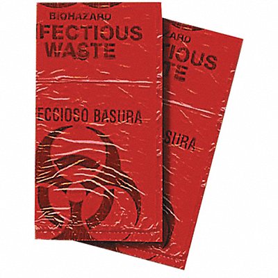 Biohazard Bags 7 to 10 gal Red