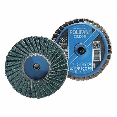 Mini Flap Disc 2 in 40 Grit Zirconia