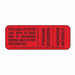 Hazmat Shipping Label 3/4 H 2 W PK500