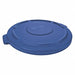 J2224 Trash Can Top Flat Snap-On Closure Blue