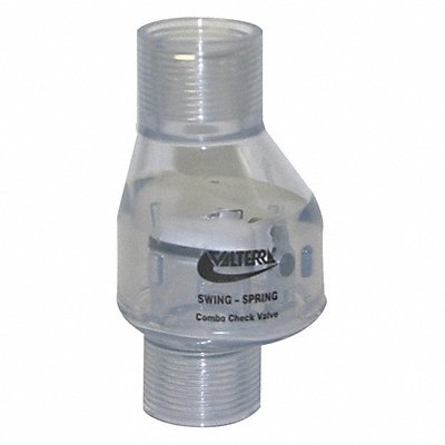 Spring Swing Check Valve PVC 3/4 FNPT