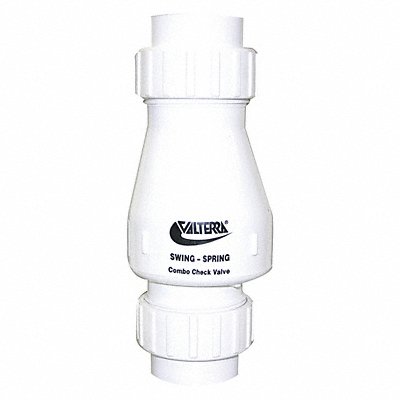 Spring Swing Check Valve PVC 2 Union