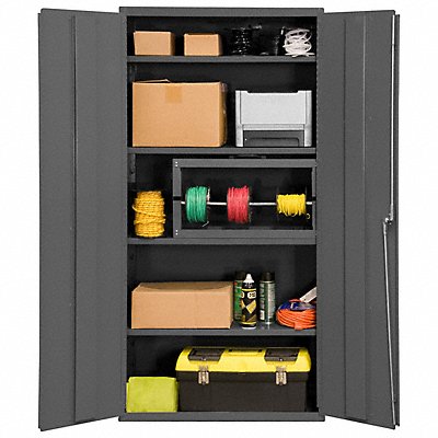 Storage Cabinet 72 x36 x18 Gray 4Shlv