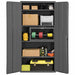 Storage Cabinet 84 x36 x18 Gray 4Shlv