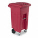 Medical Waste Cart w/Casters 32 gal.