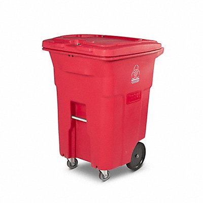 Medical Waste Cart w/Casters 96 gal.