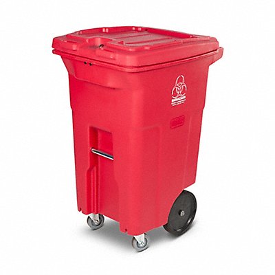 Medical Waste Cart w/Casters 64 gal.