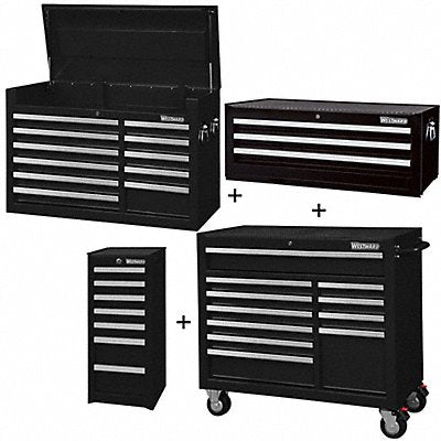 Rolling Cabinet Intermediate Side Black