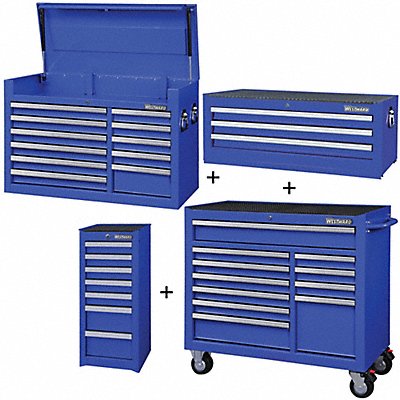 Rolling Cabinet Intermediate Side Blue