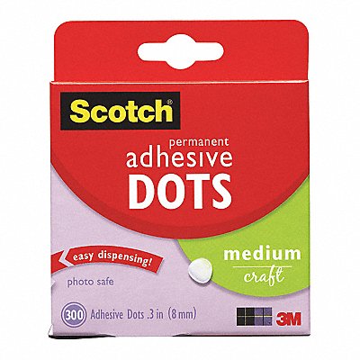 Adhesive Dots 0.30 W x 0.30 L 300 Count