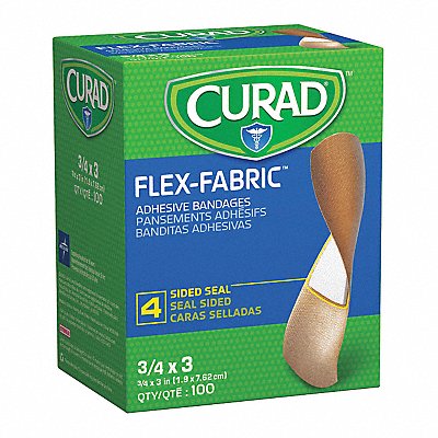 Cloth Adhesive Bandages 3/4 X3 PK100