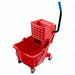 Mop Bucket and Wringer Red 6 1/2 gal