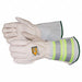 Leather Gloves White Glove Size M PR