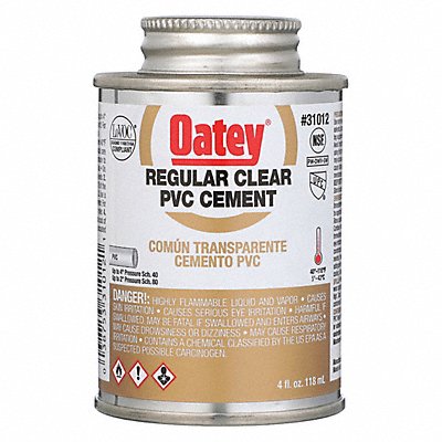 PVC Cement Regular Clear 4oz