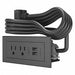 Power Unit Black 2 Outlet 2 USB