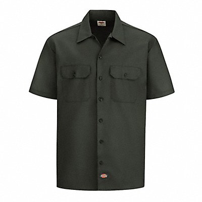 K7965 Work Shirt Short Sleeve Olve Green M