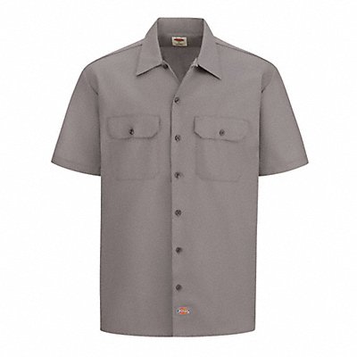 K7965 Work Shirt Short Sleeve Silver Male XL