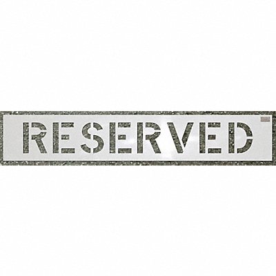 Stencil Reserved 12 x 9 In.