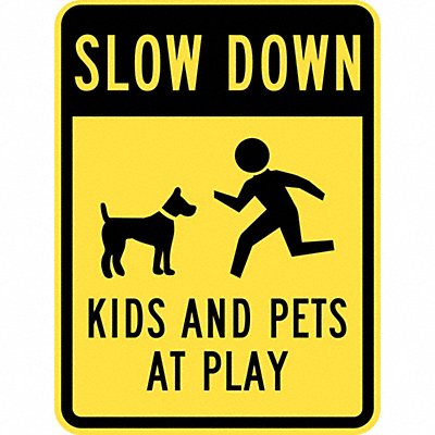 Kids and Pets at Play Sign 24 x 18 