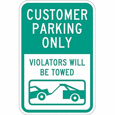 Customer Parking Sign 18 x 12 
