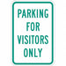 Visitor Parking Sign 18 x 12 