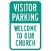 Church Parking Sign 18 x 12 