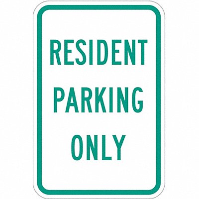 Resident Parking Sign 18 x 12 