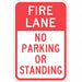 Fire Lane No Parking Sign 18 x 12 