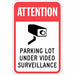 Parking Lot Surveillance Sign 18 x 12 