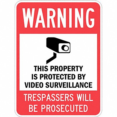 Property Sign 24 in x 18 in Aluminum