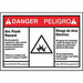 Arc Flash Label 3 1/2 inx5 in Vinyl