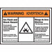 Arc Flash Label 3 1/2 in x 5 in Vinyl