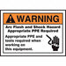 Arc Flash Label 3 1/2 inx5 in Vinyl