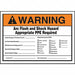 Arc Flash Label 3 1/2 inx5 in Vinyl