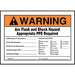 Arc Flash Label 5 inx7 in Vinyl