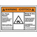 Arc Flash Label 3 1/2 inx5 in Vinyl