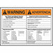 Arc Flash Label 7 in x 10 in Vinyl