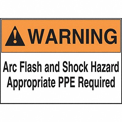 Arc Flash Labels Roll 3.5inx5in PK100