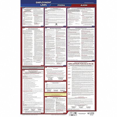 LaborLaw Poster Fed/STA AK ENG 26inH 1yr