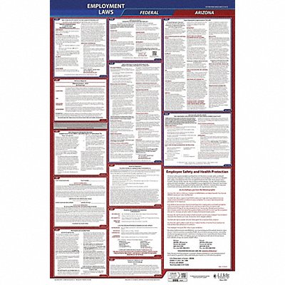 LaborLaw Poster Fed/STA AZ ENG 40Wx26inH