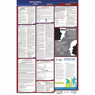 LaborLaw Poster Fed/STA KS ENG 26inH 3yr