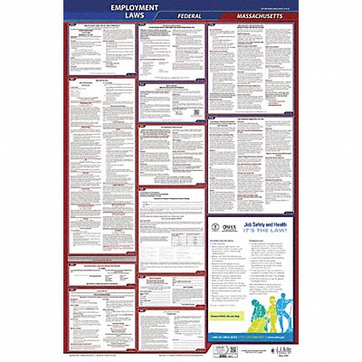 LaborLaw Poster Fed/STA MA ENG 40Wx26inH