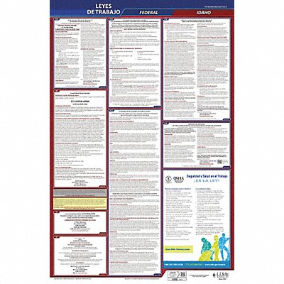 Labor Law Poster Fed/STA ID SP 26inH 3yr